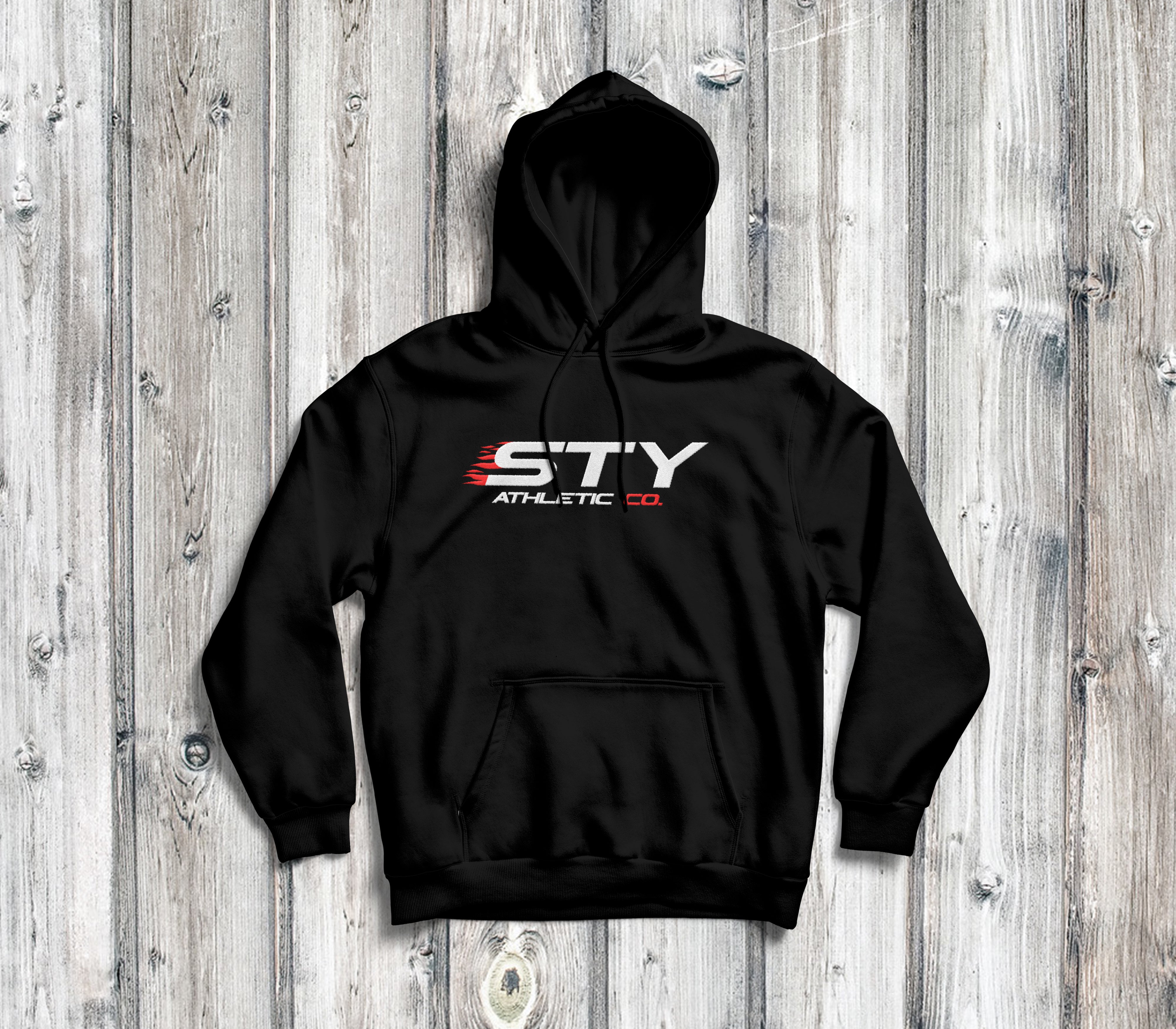 Classic Red Logo STY Hoodie – Sty Athletic Co.