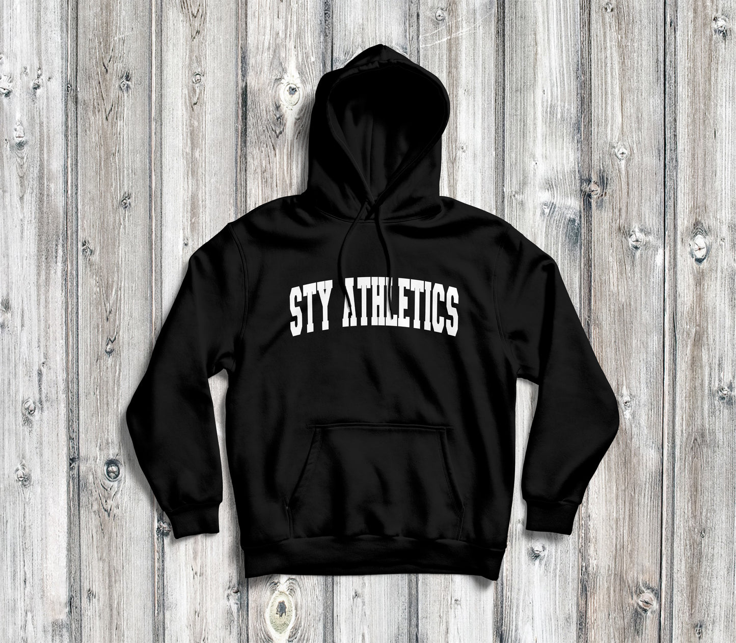 STY Black Varsity Hoodie